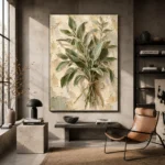 Sage & Ivory Herbarium Herb Wall Art Canvas Print - Image 3