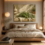 Sage Green Mediterranean Herb Wall Art Canvas Print - Image 8