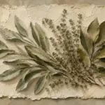 Sage & Ivory Herbarium Herb Wall Art Canvas Print
