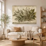Sage & Ivory Herbarium Herb Wall Art Canvas Print - Image 7