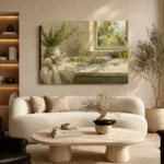 Sage Green Morning Window Herb Wall Art Canvas Print - Image 6