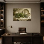 Sage & Olive Atelier Herb Wall Art Canvas Print displayed in a contemporary gallery-inspired room