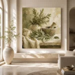Sage Green Mortar & Pestle Herb Wall Art Canvas Print - Image 8