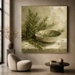 Rosemary Green Mediterranean Herb Wall Art Canvas Print - Image 6