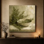 Rosemary Green Mediterranean Herb Wall Art Canvas Print - Image 7