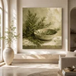 Rosemary Green Mediterranean Herb Wall Art Canvas Print - Image 8