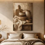 Clay & Taupe Rustic Kitchen Still Life Wall Art Canvas Print - Image 6