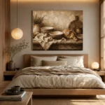 Clay & Toasted Beige Rustic Kitchen Still Life Wall Art Canvas Print - Image 8