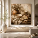 Parchment & Clay Rustic Kitchen Still Life Wall Art Canvas Print - Image 8
