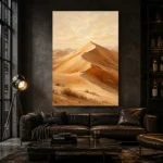 Ivory Dawn Desert Landscape Wall Art Canvas Print - Image 4
