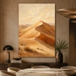 Ivory Dawn Desert Landscape Wall Art Canvas Print - Image 5