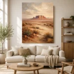 Rust & Sand Desert Landscape Wall Art Canvas Print - Image 7