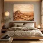 Rust & Ivory Desert Landscape Wall Art Canvas Print - Image 8