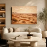 Rust & Ivory Desert Landscape Wall Art Canvas Print - Image 6