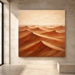 Rust-Toned Desert Landscape Wall Art Canvas Print - Image 3