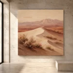 Ivory & Dusty Rose Desert Landscape Wall Art Canvas Print - Image 3