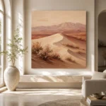 Ivory & Dusty Rose Desert Landscape Wall Art Canvas Print - Image 8