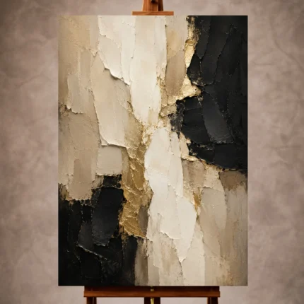 Warm neutral Large Living Room Wall Art print for elegant interiors. No text or watermarks in design.
