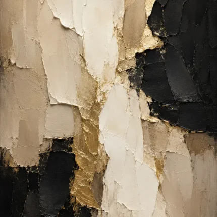 Warm Neutral Abstract Large Living Room Wall Art Canvas Print