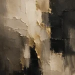 Taupe & Charcoal Abstract Large Living Room Wall Art Canvas Print