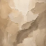 Serene Ivory & Taupe Neutral Living Room Wall Art Canvas Print
