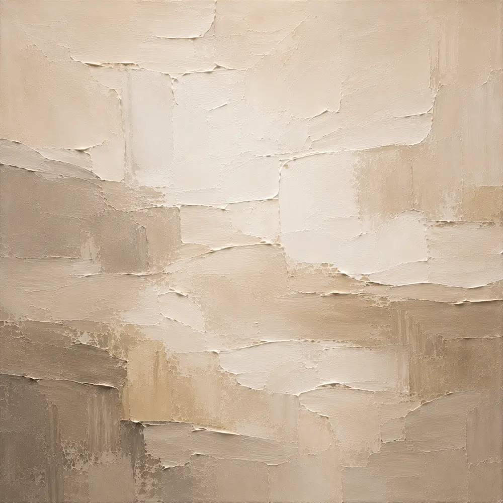 Quiet Luxury Plaster Living Room Wall Art Canvas Print