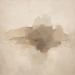 Centered Taupe Form Living Room Wall Art Canvas Print