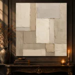 Soft Geometric Living Room Wall Art Canvas Print - Image 4