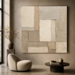 Soft Geometric Living Room Wall Art Canvas Print - Image 6