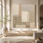 Soft Geometric Living Room Wall Art Canvas Print - Image 8