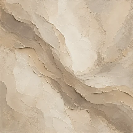 Flowing Taupe Veil Living Room Wall Art Canvas Print