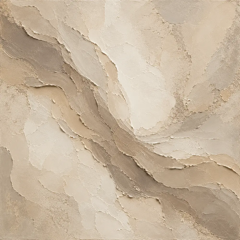 Flowing Taupe Veil Living Room Wall Art Canvas Print