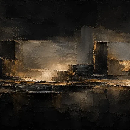Gilded Architectural Living Room Wall Art Canvas Print