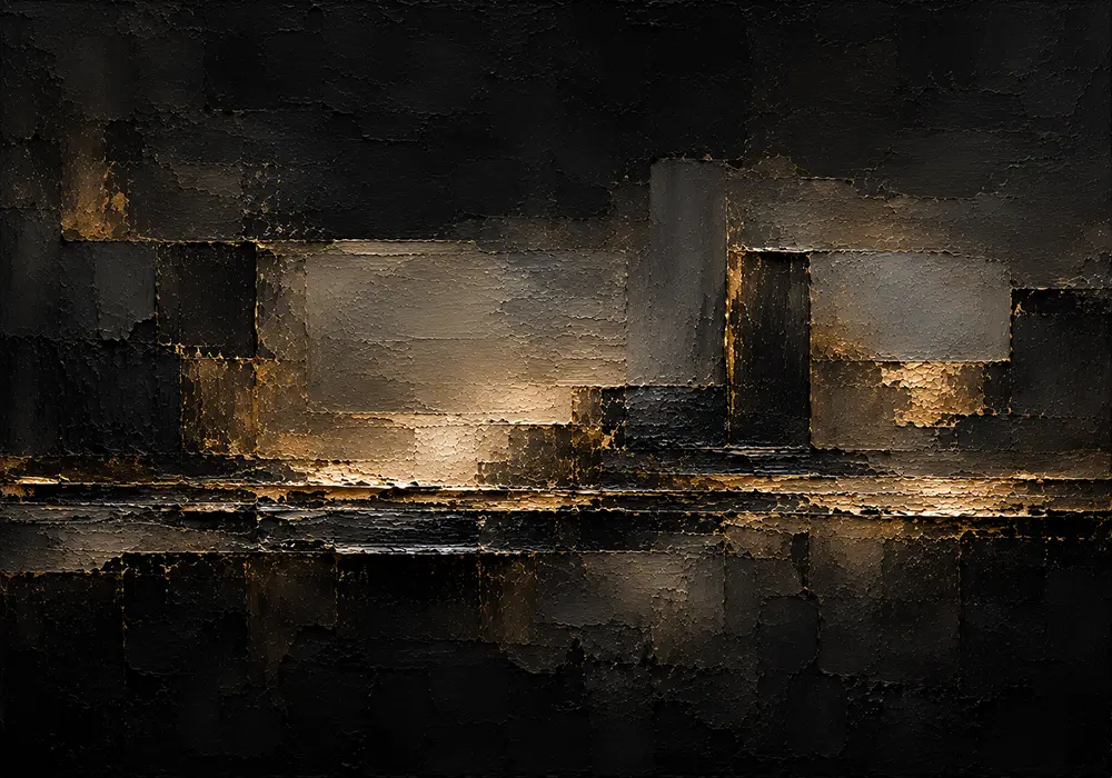 Gilded Architectural Living Room Wall Art Canvas Print