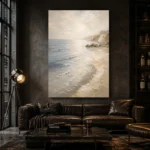Luminous Tide Coastal Living Room Wall Art Canvas Print - Image 4