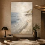 Luminous Tide Coastal Living Room Wall Art Canvas Print - Image 5