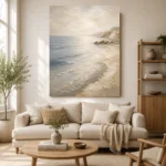 Luminous Tide Coastal Living Room Wall Art Canvas Print - Image 7