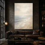 Airy Horizon Coastal Living Room Wall Art Canvas Print - Image 4