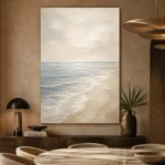 Airy Horizon Coastal Living Room Wall Art Canvas Print - Image 5