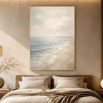 Airy Horizon Coastal Living Room Wall Art Canvas Print - Image 6