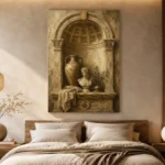 Classical Architectural Alcove Living Room Wall Art Canvas Print - Image 6