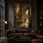 Heritage European Vestibule Living Room Wall Art Canvas Print - Image 4