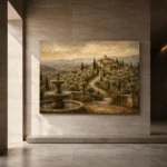 Grand Tuscan Estate Living Room Wall Art Canvas Print - Image 5
