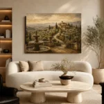 Grand Tuscan Estate Living Room Wall Art Canvas Print - Image 6