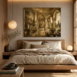 Elegant European Salon Living Room Wall Art Canvas Print - Image 8