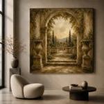 Timeless Garden Arch Living Room Wall Art Canvas Print - Image 6