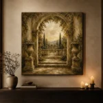 Timeless Garden Arch Living Room Wall Art Canvas Print - Image 7