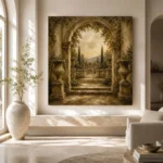 Timeless Garden Arch Living Room Wall Art Canvas Print - Image 8