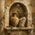 Curated European Wall Niche Living Room Wall Art Canvas Print