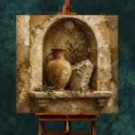Curated European Wall Niche Living Room Wall Art Canvas Print - Image 2